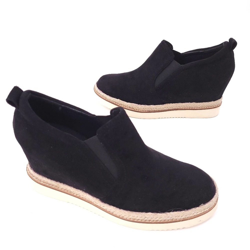 Vegan Suede Mi.iM Wedge Ankle Bootie  Black | 10
